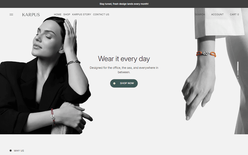 Test Project website screenshot