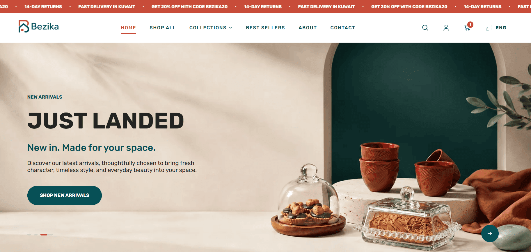 Bezika website screenshot