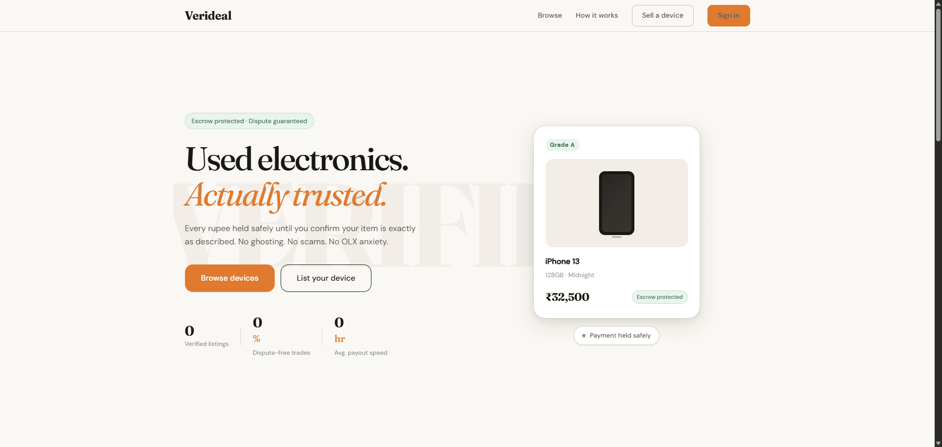 Firselo marketplace interface design